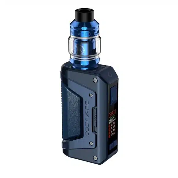 Kit Aegis L200 GEEKVAPE Legend 2 Bleu : 5,5ml / Puissance 200W / Rechargeable USB-C 😍 PROMOS + POINTS + PRIX DÉGRESSIFS 😍 ⚡⚡⚡ LIVRAISON RAPIDE ⚡⚡⚡ www.eliquide-jungle.fr