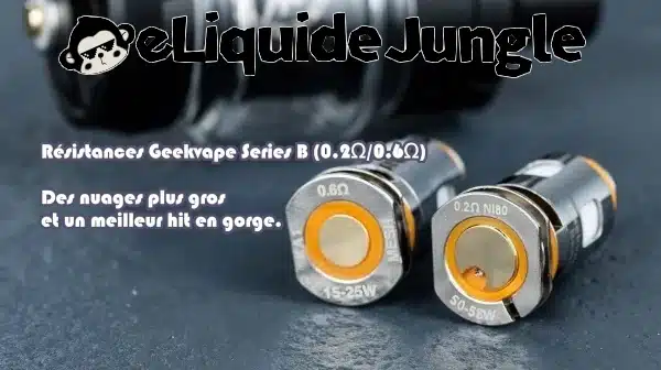 Resistance Serie B GEEKVAPE : Compatibles : Pods Aegis Boost & Boost Plus, Aegis Hero, & Z Nano 😍 PROMOS + POINTS + PRIX DÉGRESSIFS 😍 ⚡⚡⚡ LIVRAISON RAPIDE ⚡⚡⚡ www.eliquide-jungle.fr