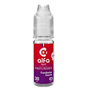 Alfaliquid Framboise Cassis E Liquide : un mélange fruité et captivant | 😍 PROMOS et PRIX DÉGRESSIFS 😍 | Made in France 👍 | ⚡⚡⚡ LIVRAISON RAPIDE ⚡⚡⚡ eliquide-jungle.fr