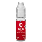 Alfaliquid Fraise Eliquide : une fraise bien juteuse à peine cueillie | 😍 PROMOS et PRIX DÉGRESSIFS 😍 | Made in France 👍 | ⚡⚡⚡ LIVRAISON RAPIDE ⚡⚡⚡ eliquide-jungle.fr