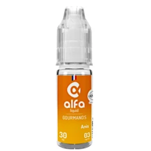 Alfaliquid Anis E liquide : des arômes sucré et poivré d'anis | 😍 PROMOS et PRIX DÉGRESSIFS 😍 | Made in France 👍 | ⚡⚡⚡ LIVRAISON RAPIDE ⚡⚡⚡ eliquide-jungle.fr