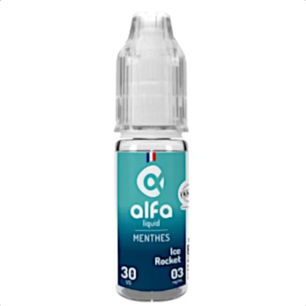 Alfaliquid Ice Rocket 10 ml : un mélange fruité et captivant | 😍 PROMOS et PRIX DÉGRESSIFS 😍 | Made in France 👍 | ⚡⚡⚡ LIVRAISON RAPIDE ⚡⚡⚡ eliquide-jungle.fr