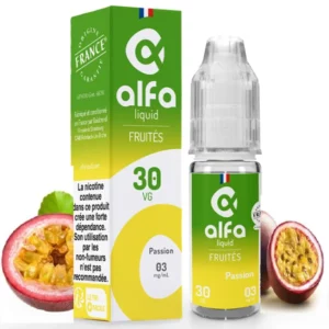 Alfaliquid Passion 10 ml : un mélange fruité et captivant | 😍 PROMOS et PRIX DÉGRESSIFS 😍 | Made in France 👍 | ⚡⚡⚡ LIVRAISON RAPIDE ⚡⚡⚡ eliquide-jungle.fr