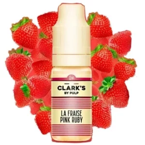 Cet E liquide Fraise fraiche Pink Ruby / Fraise Fraiche des bois de chez Clark's est une fraise toute fraiche que l'on trouve dans les sous-bois avec son gout caractéristique et sans sucres | eliquide-jungle.fr