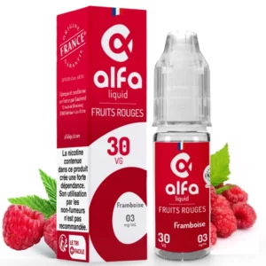 Eliquide Framboise Alfaliquid : framboises mûres et juteuses | 😍 PROMOS et PRIX DÉGRESSIFS 😍 | Made in France 👍 | ⚡⚡⚡ LIVRAISON RAPIDE ⚡⚡⚡ eliquide-jungle.fr