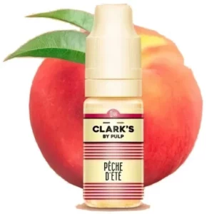 ELiquide Peche d'été de chez Clarks by PULP | 😍 PROMOS et PRIX DEGRESSIFS 😍 | Made in France 👍 | ⚡⚡⚡ LIVRAISON RAPIDE ⚡⚡⚡ eliquide-jungle.fr