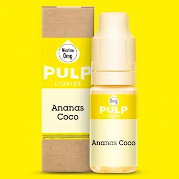 E-liquide PULP Ananas Coco : ananas juteux, sucré et noix de coco crémeuse | 😍 PROMOS et PRIX DÉGRESSIFS 😍 | Made in France 👍 | ⚡⚡⚡ LIVRAISON RAPIDE ⚡⚡⚡ eliquide-jungle.fr
