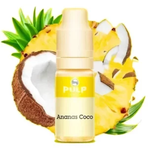 E-liquide PULP Ananas Coco : ananas juteux, sucré et noix de coco crémeuse | 😍 PROMOS et PRIX DÉGRESSIFS 😍 | Made in France 👍 | ⚡⚡⚡ LIVRAISON RAPIDE ⚡⚡⚡ eliquide-jungle.fr