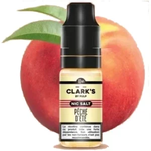 E Liquide Sel de nicotine Peche d'été Clarks by PULP | 😍 PROMOS et PRIX DEGRESSIFS 😍 | Made in France 👍 | ⚡⚡⚡ LIVRAISON RAPIDE ⚡⚡⚡ www.eliquide-jungle.fr