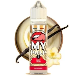 Eliquide Sweet Cream 50ml Pulp : Crème à la Vanille, Noix de Coco et Caramel 😍 PROMOS et PRIX DÉGRESSIFS 😍 Fabriqué en France 👍 - ⚡⚡⚡ LIVRAISON RAPIDE ⚡⚡⚡ eliquide-jungle.fr