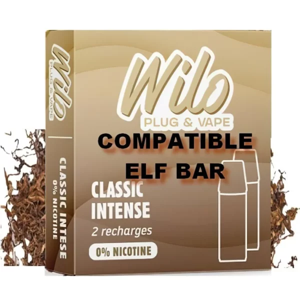 Pod Classic Wilo ELFBAR : Vape authentique saveur tabac blond naturel 😍 PROMOS et PRIX DÉGRESSIFS 😍 Elaboré en France 👍 - ⚡⚡⚡ LIVRAISON RAPIDE ⚡⚡⚡ www.eliquide-jungle.fr