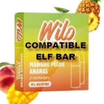 Pod Mangue Peche Ananas Wilo / Elfbar : combine la mangue, la pêche et l'ananas 😍 PROMOS et PRIX DÉGRESSIFS 😍 Elaboré en France 👍 - ⚡⚡⚡ LIVRAISON RAPIDE ⚡⚡⚡ www.eliquide-jungle.fr