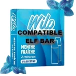 Pod Menthe Fraiche Wilo / Elfbar : un jardin de menthe fraiche et glacée 😍 PROMOS et PRIX DÉGRESSIFS 😍 Elaboré en France 👍 - ⚡⚡⚡ LIVRAISON RAPIDE ⚡⚡⚡ www.eliquide-jungle.fr