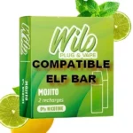Wilo Mojito Pod compatible Elfbar : Une expérience unique évoquant le célèbre cocktail 😍 PROMOS et PRIX DÉGRESSIFS 😍 Elaboré en France 👍 - ⚡⚡⚡ LIVRAISON RAPIDE ⚡⚡⚡ www.eliquide-jungle.fr