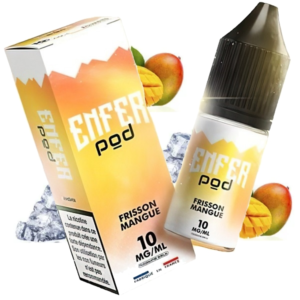 Eliquide Frisson Mangue Enfer Pod 10 ml par Vape 47 : mangue mure ultra-fraîche | 😍 PROMOS et PRIX DÉGRESSIFS 😍 | Made in France 👍 | ⚡⚡⚡ LIVRAISON RAPIDE ⚡⚡⚡ eliquide-jungle.fr