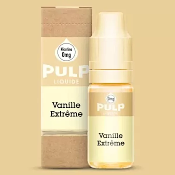E Liquide Vanille Extreme PULP 10ml : vanille crémeuse, caramel et lait cuit | 😍 PROMOS et PRIX DÉGRESSIFS 😍 | Made in France 👍 | ⚡⚡⚡ LIVRAISON RAPIDE ⚡⚡⚡ www.eliquide-jungle.fr