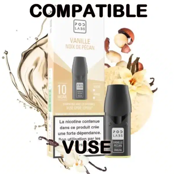 Recharge Pod Labs / Vuse Vanille Noix de Pécan Super Prix 😍 Recharge 100% Compatible avec les ePod 2 😍 PROMOS 😍 - ⚡ LIVRAISON RAPIDE ⚡