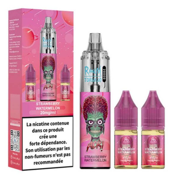 Randm Strawberry Watermelon 20K puffs Tornado FUMOT | 😍 PROMOS + POINTS + PRIX DÉGRESSIFS 😍 | ⚡ LIVRAISON RAPIDE ⚡ | L'authentique Randm Fraise Pasteque ! www.eliquide-jungle.fr