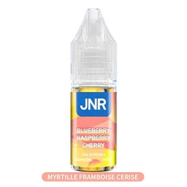 Liquide JNR Blueberry Raspberry Cherry JNR 10ml 20 mg : Myrtille, framboise et cerise 😍 PROMOS + POINTS + PRIX DÉGRESSIFS 😍 | ⚡⚡⚡ LIVRAISON RAPIDE ⚡⚡⚡ www.eliquide-jungle.fr