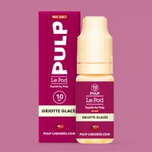Pulp Griottes Glacée : Le Pod Liquide : Griotte naturelle avec sensation glacée | 😍 PROMOS + POINTS + PRIX DÉGRESSIFS 😍 Made in France ⚡⚡ LIVRAISON RAPIDE ⚡⚡ eliquide-jungle.fr