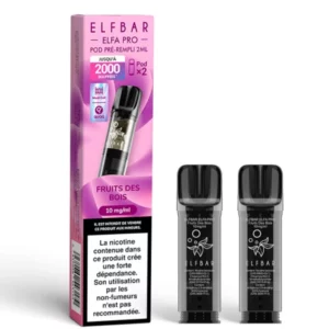 Elfbar Fruit Des Bois x2 Recharges Elfa Pro compatible Lost Mary / Wilo / Vapen | 😍PRIX INTÉRESSANTS 😍 | ⚡ LIVRAISON RAPIDE ⚡ | www.eliquide-jungle.fr