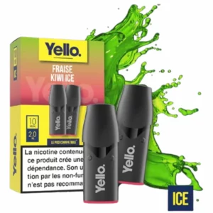 Recharge Fraise Kiwi Ice - YELLO - Compatible Vuse