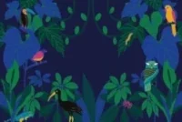 Arriere-plan-Virtuel-Vert-et-Bleu-Jungle-Tendance-5