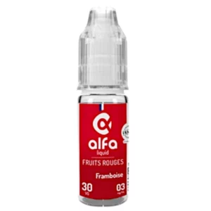 E-Liquide Framboise 10ml Alfaliquid Berry Kiss - Fabriqué en France