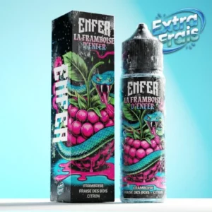 e-Liquide Enfer La Framboise 50ml - Fruits Rouges Givrés - VAPE 47