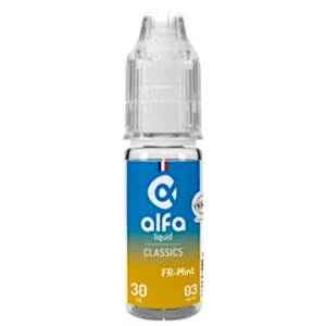 E-liquide Alfaliquid FR Mint classique blond avec une touche de menthol | 😍 PROMOS et PRIX DÉGRESSIFS 😍 | Made in France 👍 | ⚡⚡⚡ LIVRAISON RAPIDE ⚡⚡⚡ eliquide-jungle.fr