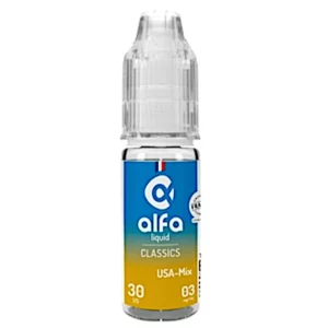 Eliquide Alfaliquid Usa Mix Tabac Blond Caramelisé | 😍 PROMOS et PRIX DÉGRESSIFS 😍 | Made in France 👍 | ⚡⚡⚡ LIVRAISON RAPIDE ⚡⚡⚡ eliquide-jungle.fr