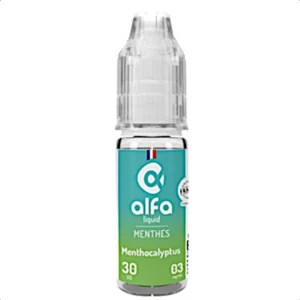 Eliquide Menthocalyptus Alfaliquid : mélange unique de menthol et d'eucalyptus | 😍 PROMOS et PRIX DÉGRESSIFS 😍 | Made in France 👍 | ⚡⚡⚡ LIVRAISON RAPIDE ⚡⚡⚡ eliquide-jungle.fr