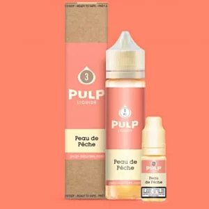E Liquide Peau de Peche Pulp 60ml : La saveur d'une pêche bien juteuse | 😍 PROMOS + POINTS + PRIX DÉGRESSIFS 😍 | Made in France 👍 | ⚡⚡⚡ LIVRAISON RAPIDE ⚡⚡⚡ www.eliquide-jungle.fr