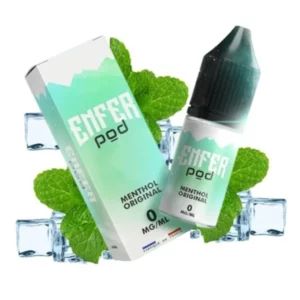 Eliquide Menthol Original Enfer Pod 10 ml par Vape 47 : Saveur Givrée intense 😍 PROMOS et PRIX DÉGRESSIFS 😍 | Made in France 👍 | ⚡⚡⚡ LIVRAISON RAPIDE ⚡⚡⚡