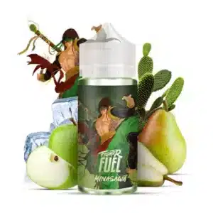 Minasawa fighter fuel 100ml : Pomme, poire et cactus givré | 😍 PROMOS + POINTS + PRIX DÉGRESSIFS 😍 | Made in France 👍 | ⚡⚡⚡ LIVRAISON RAPIDE ⚡⚡⚡ www.eliquide-jungle.fr