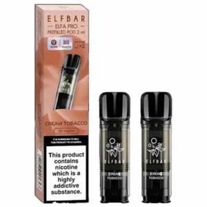 2 Cartouche Elf bar Classic Creme Elfa ElfBar Pro Pod : Arômes de Blond classic et crèmeux 😍 PROMOS + POINTS + PRIX DÉGRESSIFS 😍 |⚡⚡⚡ LIVRAISON RAPIDE ⚡⚡⚡ www.eLiquide-jungle.fr