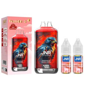Puff JNR Watermelon Mango Peach Falcon 28 000 Puffs | 😍 PROMOS + POINTS + PRIX DÉGRESSIFS 😍 | ⚡ LIVRAISON RAPIDE ⚡ | La JNR pasteque, mangue et pêche ! www.eliquide-jungle.fr