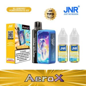 Puff JNR AeroX Blueberry Pomegranate Ice 32K Puffs 20mg | 😍 PROMOS + POINTS + PRIX DÉGRESSIFS 😍 | ⚡ LIVRAISON RAPIDE ⚡ | La JNR Haut de Gamme 32K Puffs www.eliquide-jungle.fr