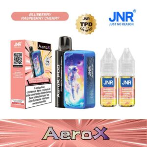 Puff JNR AeroX Blueberry Raspberry Cherry 32K Puff 20mg | 😍 PROMOS + POINTS + PRIX DÉGRESSIFS 😍 | ⚡ LIVRAISON RAPIDE ⚡ | La Puff JNR Haut de Gamme 32K- www.eliquide-jungle.fr