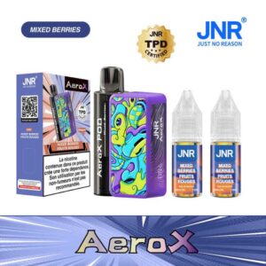 JNR AeroX Mixed Berries 32K Puff 20mg | 😍 PROMOS + POINTS + PRIX DÉGRESSIFS 😍 | ⚡ LIVRAISON RAPIDE ⚡ | La Puff JNR Haut de Gamme 32K : Mélange fruits rouges - www.eliquide-jungle.fr