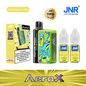 Puff JNR AeroX Strawberry Kiwi 32K Puff 20mg | 😍 PROMOS + POINTS + PRIX DÉGRESSIFS 😍 | ⚡⚡⚡ LIVRAISON RAPIDE ⚡⚡⚡ | La Puff JNR Haut de Gamme 32K - www.eliquide-jungle.fr