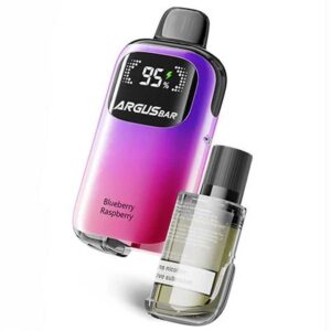Argus Bar Blueberry Raspberry 12K Puffs avec pod 10 ml préremplit 😍 PROMOS + POINTS + PRIX DÉGRESSIFS 😍 | ⚡ LIVRAISON RAPIDE ⚡ Framboise Myrtille fraîcheur / www.eliquide-jungle.fr