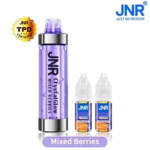 Puff JNR Crystal Mixed Berries 33K 20mg | 😍 PROMOS + POINTS + PRIX DÉGRESSIFS 😍 | ⚡ LIVRAISON RAPIDE ⚡ | La Puff 33K JNR transparente avec LED RGB / eliquide-jungle.fr