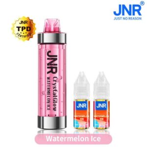 Puff JNR Crystal Watermelon Ice 33K 20mg | 😍 PROMOS + POINTS + PRIX DÉGRESSIFS 😍 | ⚡ LIVRAISON RAPIDE ⚡ | La Puff JNR 33K transparente avec LED RGB - eliquide-jungle.fr