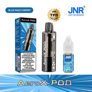 JNR Blue Razz Cherry 20mg POD AEROX | 😍 PROMOS + POINTS + PRIX DÉGRESSIFS 😍 | ⚡⚡⚡ LIVRAISON RAPIDE ⚡⚡⚡ | Le Pod pour la Puff JNR Haut de Gamme 32K / eliquide-jungle.fr