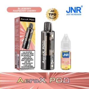 AeroX pod JNR recharge Blueberry Raspberry Cherry 20mg | 😍 PROMOS + POINTS + PRIX DÉGRESSIFS 😍 | ⚡LIVRAISON RAPIDE ⚡ | Pod pour la Puff JNR Haut de Gamme 32K / eliquide-jungle.fr