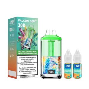 Falcon Strawberry Kiwi – Puff JNR Falcon Gem+ 30K Puffs | 😍 PRIX MALINS + POINTS + PRIX DÉGRESSIFS 😍 | ⚡ LIVRAISON RAPIDE ⚡ | La 30 000 Puff Falcon GEM+ / eliquide-jungle.fr