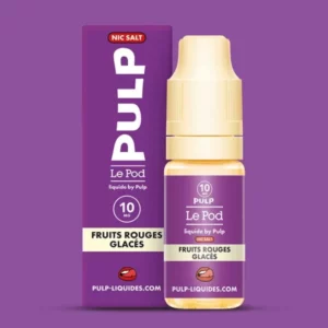 PULP Fruits Rouges Glacés Le Pod Liquide : fraise, cassis, mûre et fraîcheur | 😍 PROMOS + POINTS + PRIX DÉGRESSIFS 😍 Made in France ⚡⚡ LIVRAISON RAPIDE ⚡⚡ eliquide-jungle.fr