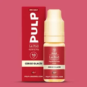 Pulp Cerise Glacée : Le Pod Liquide : Arôme cerise avec effet frais | 😍 PROMOS + POINTS + PRIX DÉGRESSIFS 😍 Made in France ⚡⚡ LIVRAISON RAPIDE ⚡⚡ eliquide-jungle.fr