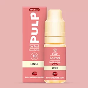 PULP Litchi Le Pod Liquide : Au gout de Litchi | 😍 PROMOS + POINTS + PRIX DÉGRESSIFS 😍 Made in France ⚡⚡ LIVRAISON RAPIDE ⚡⚡ eliquide-jungle.fr